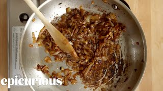 How to Make Caramelized Onions  Epicurious [upl. by Ellehcen]