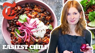 Easy 30Minute Vegetarian Chili  Melissa Clark  NYT Cooking [upl. by Guilbert]