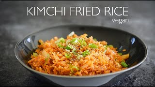 Easy Kimchi Fried Rice Recipe  SUPER FAST  SUPER TASTY [upl. by Hawger]