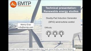 DoublyFed Induction Generator DFIG windturbine control [upl. by Averill]