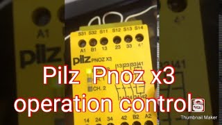 Pilz Pnoz x3 operation controls [upl. by Bertina650]