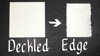 How to ROUGH CUT PAPER Deckled Edge [upl. by Bonnie]