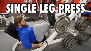 SINGLE LEG PRESS  Legs  HowTo Exercise Tutorial [upl. by Eniliuqcaj]