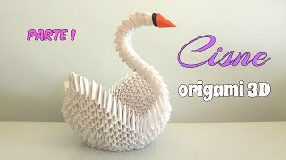 CISNE ORIGAMI 3DPRIMERA PARTEpaso a paso [upl. by Rafaelia]