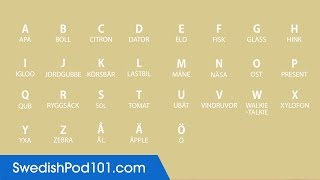 Learn ALL Swedish Alphabet in 2 Minutes  How to Read and Write Swedish [upl. by Hara]