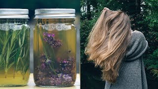 DIY HERBAL HAIR RINSES FOR HEALTHY HAIR [upl. by Anirad]