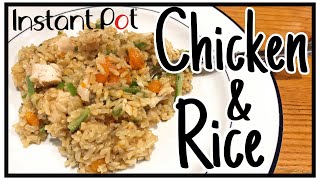 Instant Pot Chicken and Rice Recipe  EASY One Pot Meal [upl. by Kannry]