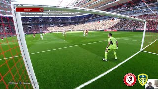 Bristol City vs v Leeds  EFL Championship  PES 21 [upl. by Leay]