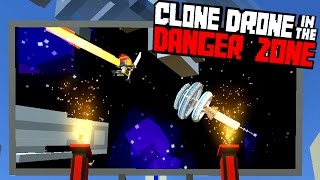 Defeating the New Story Mode  Clone Drone in the Danger Zone Gameplay [upl. by Irroc]