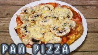 PAN PIZZA EN SARTÉN [upl. by Drofhsa]