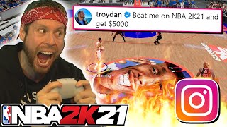 I challenged Instagram on NBA 2K21 for 5000 [upl. by Enajyram]