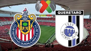 Chivas vs Querétaro  Resumen y goles  Liga MX  J5  Simulación FC 24 [upl. by Hbahsur]