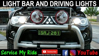 LED LIGHT BAR INSTALL AN DRIVING LIGHTS [upl. by Leina619]