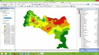 interpolation Analysis Using ArcGIS [upl. by Lara]