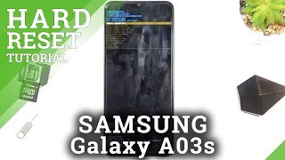 How to Hard Reset SAMSUNG Galaxy A03s via Recovery Mode – Wipe Data  Bypass Screen Lock [upl. by Eyllib192]