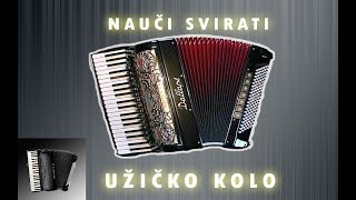 UŽIČKO KOLO Za početnike Harmonika [upl. by Esimehc]