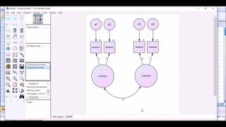 Confirmatory factor analysis in AMOS  Part 2 [upl. by Huppert]