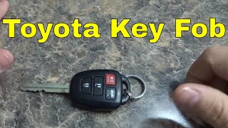 How To Replace A Toyota Key Fob BatteryCorolla Camry Etc [upl. by Limoli601]