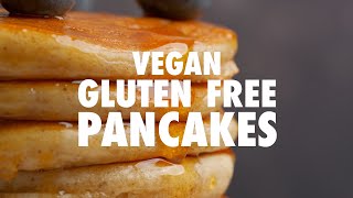 Vegan Gluten Free Pancakes  Loving It Vegan [upl. by Neetsuj808]