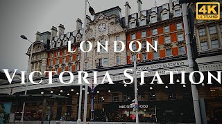 London Victoria Station Walk Through England 4K [upl. by Rehttam]