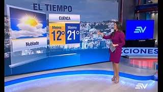 Pronóstico del tiempo en Quito Guayaquil y Cuenca  Ecuavisa [upl. by Alidus]