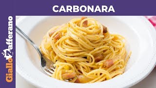 CARBONARA PERFETTA la ricetta di GialloZafferano [upl. by Relyks375]