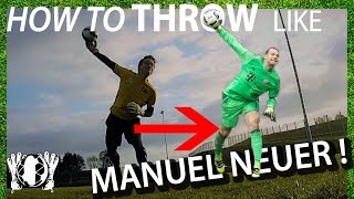 Throw Like Manuel Neuer  Goalkeeper Technique  Virtual Goalkeeper Coaching  GKeeping [upl. by Rorry]