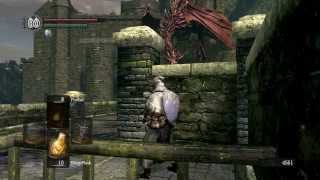 How to kill the red dragon on the bridge in dark souls [upl. by Boylston]