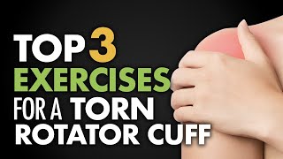 Top 3 Exercises for Torn Rotator Cuff [upl. by Charters]