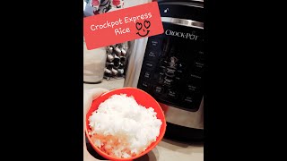 EASY simple Crockpot Express rice STEP BY STEP [upl. by Henka699]