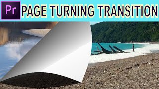 Page Turn Transition  Adobe Premiere Pro tutorial [upl. by Eniliuqcaj]