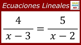 Ecuaciones lineales o de primer grado  Ej 7 [upl. by Llerad]