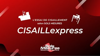 Lessai de cisaillement selon SOLS MESURES [upl. by Eelnayr]