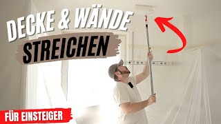 Badezimmer Decke und Wände streichen [upl. by Catie]