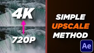 How to Upscale Videos in After Effects 2025  Upscale Tutorial 720p to 4K  NO PLUGIN [upl. by Rexanne]