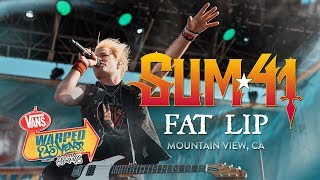 Sum 41  quotFat Lipquot LIVE Vans Warped Tour 25th Anniversary 2019 [upl. by Jacobo]