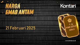 Harga Emas Antam Hari ini Terkoreksi 21 Februari 2025 [upl. by Dietz]