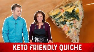 How to Make Quiche Keto Friendly Recipe  Karen and Eric Berg [upl. by Sisco322]