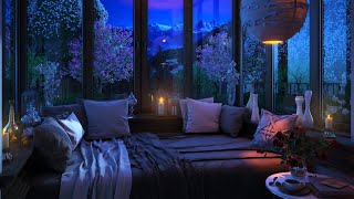 Go to Sleep w Rain Falling on Window  Relaxing Gentle Rain Sounds for Sleeping Problems Insomnia [upl. by Neened]