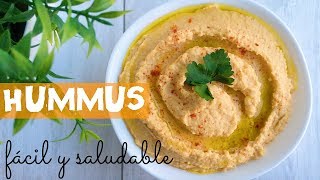 ¡ HUMMUS fácil y saludable [upl. by Art]