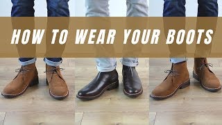 How To Wear Your Boots With Chinos and Jeans [upl. by Feodor471]