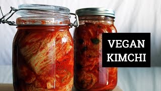 HOW TO MAKE VEGAN KIMCHI  Marys Test Kitchen [upl. by Auqinot]