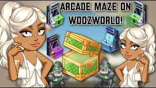 Woozworld Arcade Maze On Woozworld STRESSFUL [upl. by Nyliak]