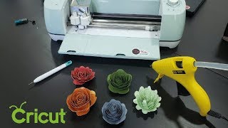 🌼 Como hacer FLORES 3D en CRICUT  TIPS  3d FLOWERS [upl. by Wrigley]