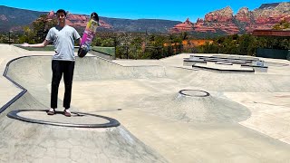 Skating The Worlds Most Beautiful Skatepark [upl. by Eniarral]