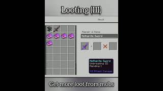 Best enchantment of sword in minecraft God weapon [upl. by Nonnarb]