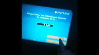 Withdrawing 1 at PNC bank ATM in Wasington DC [upl. by Helfand]