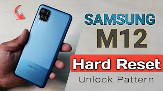 SAMSUNG M12 Hard Reset  Remove pattern lock [upl. by Oilerua34]