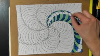 3D Swirl  Optical Illusion Art for Upper Elementary [upl. by Catherina305]