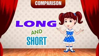 Long and Short  Comparison for Kids  Learn PreSchool Concepts with Siya  Part 3 [upl. by Auhso]